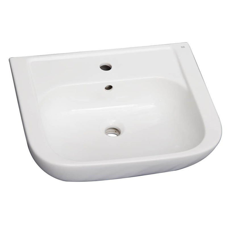 Barclay B/3-2001WH Caroline 450 Basin Only - 1 Hole  - White