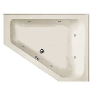 Hydro Systems COU6048AWP-LH Courtney 60 X 48 Acrylic Whirlpool Jet Tub System Left Hand Tub