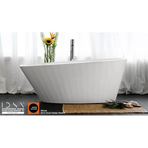 Wet Style BCR01-L-BNNT-COP-DA Couture Bath 65.5 X 33.75 X 25 - Fs - Built In Nt O/F Bn Drain - Copper Conn