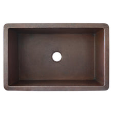 Load image into Gallery viewer, Native Trails CPK272 Cocina 33&quot; Undermount Copper Kitchen Sink Antique Copper
