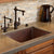 Native Trails CPK279 Cocina 24" Undermount Copper Kitchen Sink Antique Copper