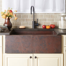 Load image into Gallery viewer, Native Trails CPK292 Pinnacle Apron 33&quot; Copper Kitchen Sink Antique Copper