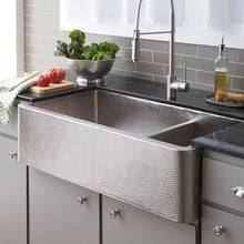 Load image into Gallery viewer, Native TrailsCPK574Farmhouse 40&quot; Duet Pro Copper Kitchen SinkBrushed Nickel