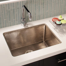 Load image into Gallery viewer, Native Trails CPK579 Cocina 24&quot; Undermount Copper Kitchen Sink Brushed Nickel
