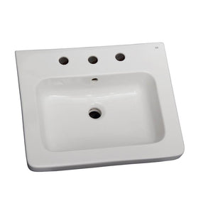 Barclay B/3-1088WH Resort 650 Basin Only - 8 Widespread - White