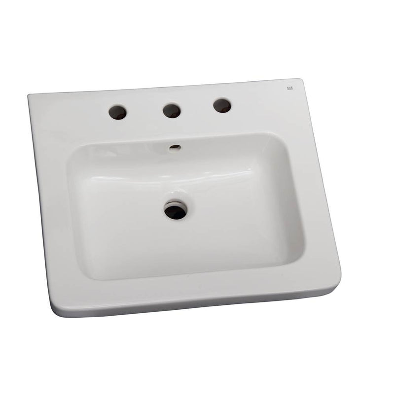 Barclay B/3-1081WH Resort 650 Basin Only - 1 Hole  - White