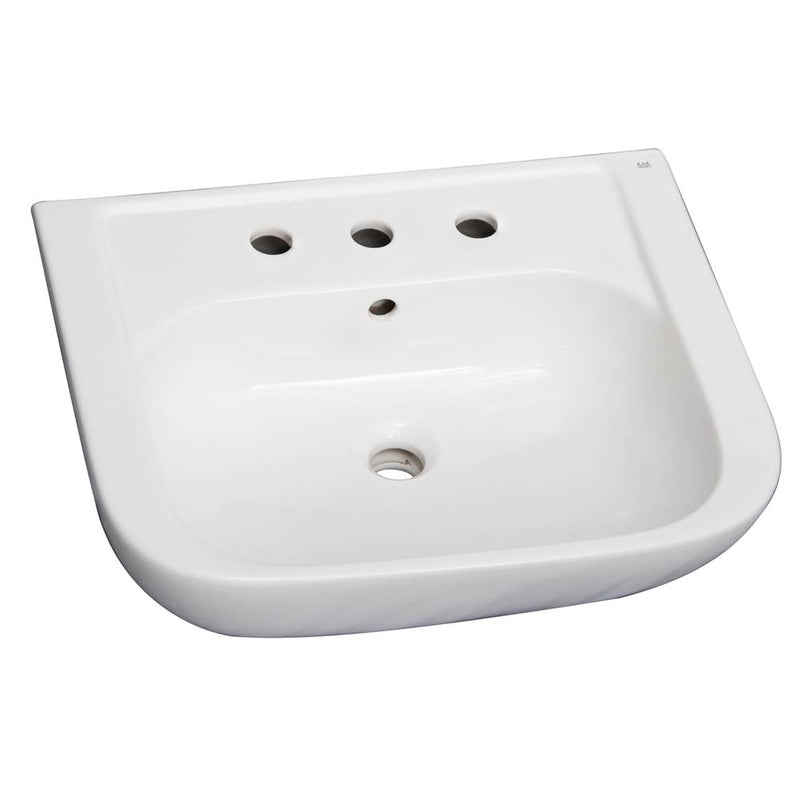 Barclay B/3-2008WH Caroline 450 Basin Only - 8 Widespread - White