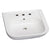 Barclay B/3-2018WH Caroline 550 Basin Only - 8 Widespread - White