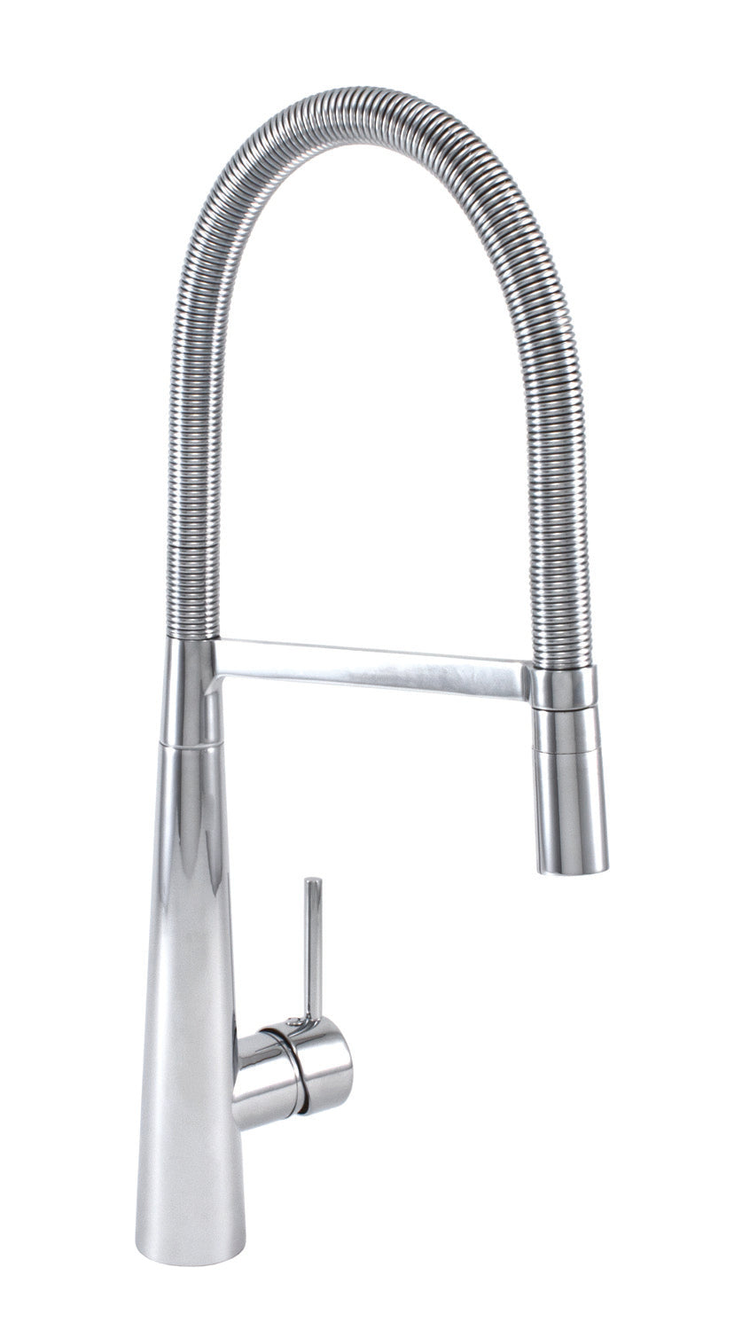 BARiL CUI-1091-02L-CC-175 High Single Hole Kitchen Faucet With 2-Function Detachable Spray - Chrome