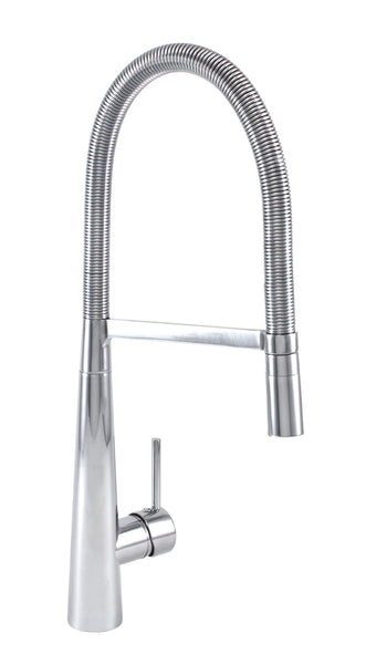 BARiL CUI-1091-02L-CC-150 High Single Hole Kitchen Faucet With 2-Function Detachable Spray - Chrome