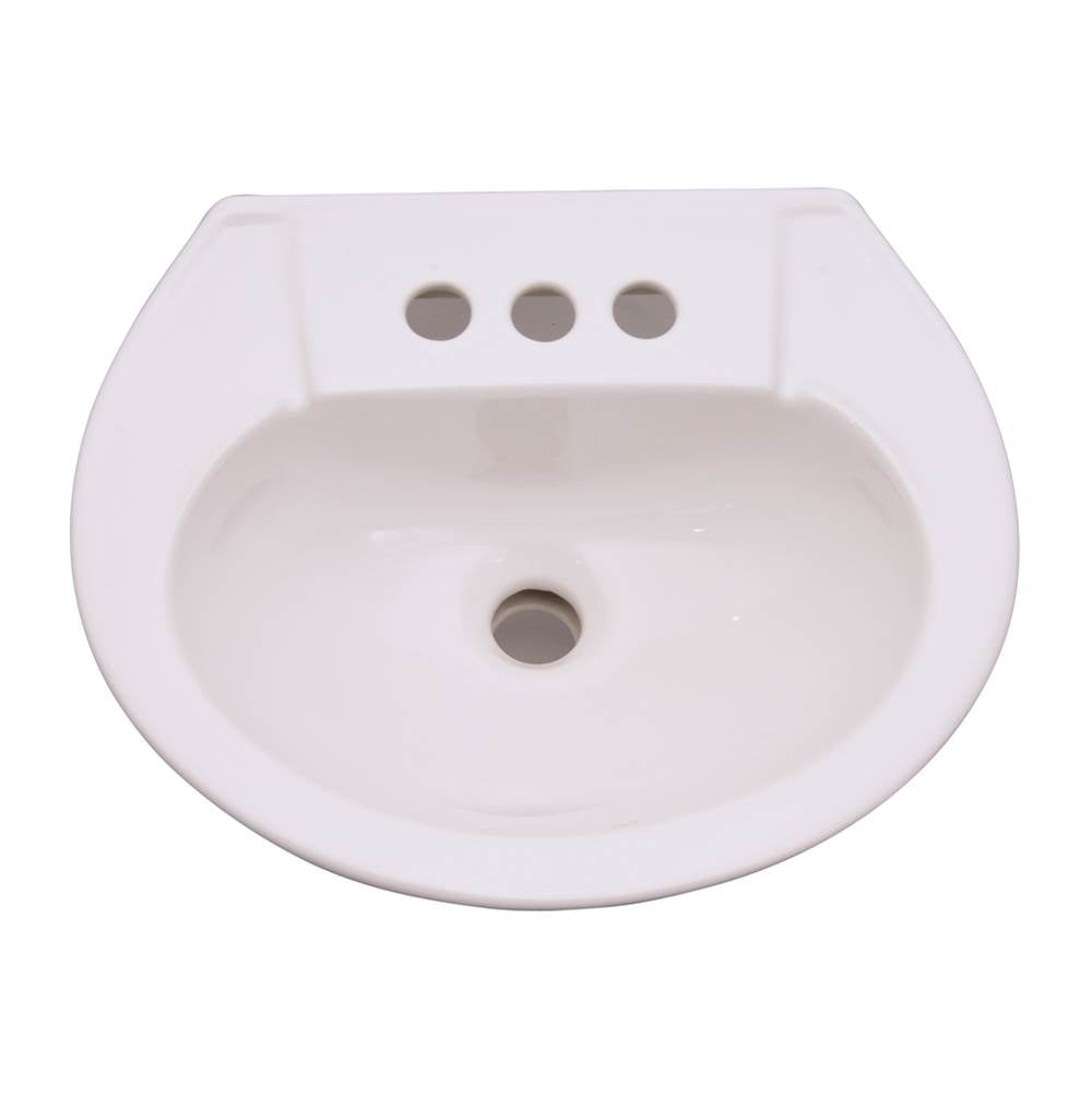Barclay B/3-201WH Hampshire 450 Basin 4" Centerset  - White
