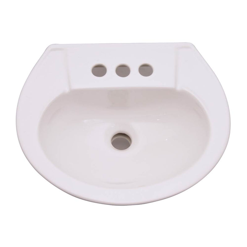 Barclay B/3-201WH Hampshire 450 Basin 4" Centerset  - White