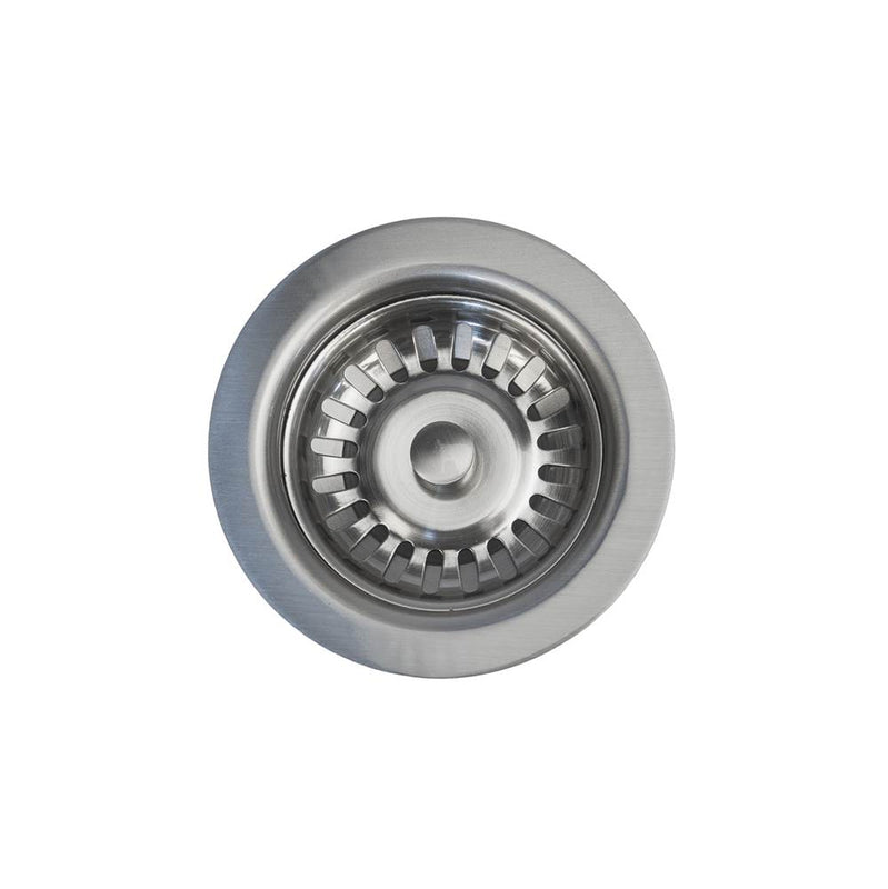 Premier Copper Products D-132BN 3.5" Kitchen, Prep, Bar Basket Strainer Drain - Brushed Nickel