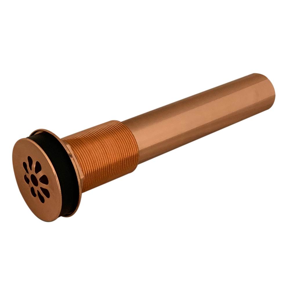 Premier Copper Products D-207PC 1.5" Non-Overflow Grid Bathroom Sink Drain - Polished Copper