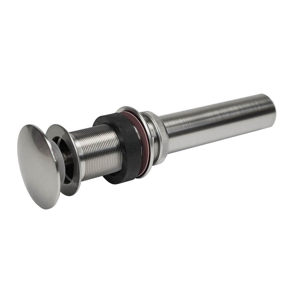 Premier Copper Products D-208BN 1.5" Non-Overflow Pop-up Bathroom Sink Drain - Brushed Nickel