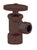 Westbrass D105 Round Handle Angle Stop Shut Off Valve 1/2-Inch Copper Pipe Inlet with 3/8-Inch Compression Outlet