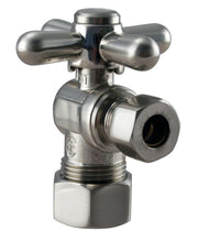 Load image into Gallery viewer, Westbrass D105BX Angle Stop, 5/8 in. OD x 3/8 in. OD - 1/4-Turn Cross Handle