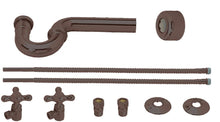 Load image into Gallery viewer, Westbrass D1738L Victorian Pedestal Lavatory Kit - Cross Handles
