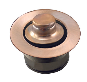 Westbrass D2105 3-1/2 in. Brass EZ Mount Disposal Flange and Stopper
