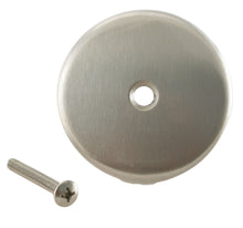 Load image into Gallery viewer, Westbrass D328 3-1/8 in. Single Hole Overflow Face Plate and Screw
