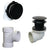 Westbrass D593PHRK Illusionary Overflow Sch. 40 PVC Plumbers Pack with Tip Toe Bath Drain