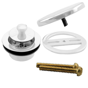 Westbrass D94H Twist and Close Tub Trim Set with Floating Overflow Faceplate