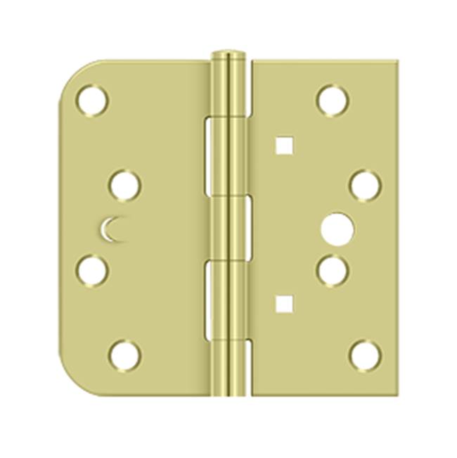Deltana DE44058TA2D-LH 4 x 4 x 5/8 x SQ Hinge - Zinc Dichromate