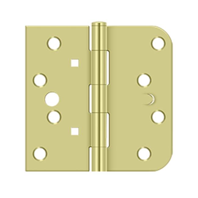 Deltana DE44058TA2D-RH 4 x 4 x 5/8 x SQ Hinge - Zinc Dichromate