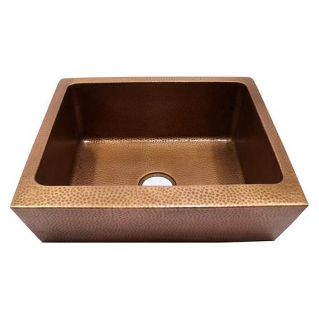 Barclay FSCSB3140-AC Grecia 25 Farmhouse Kitchen Sink single Bowl  - Antique Copper