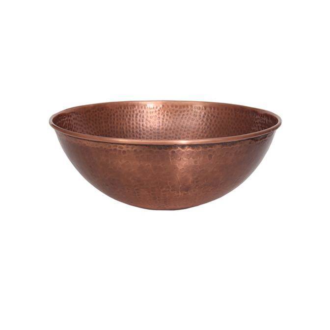 Barclay 7-757AC Goulane 14-1/2 Round Basin Hammered  - Antique Copper
