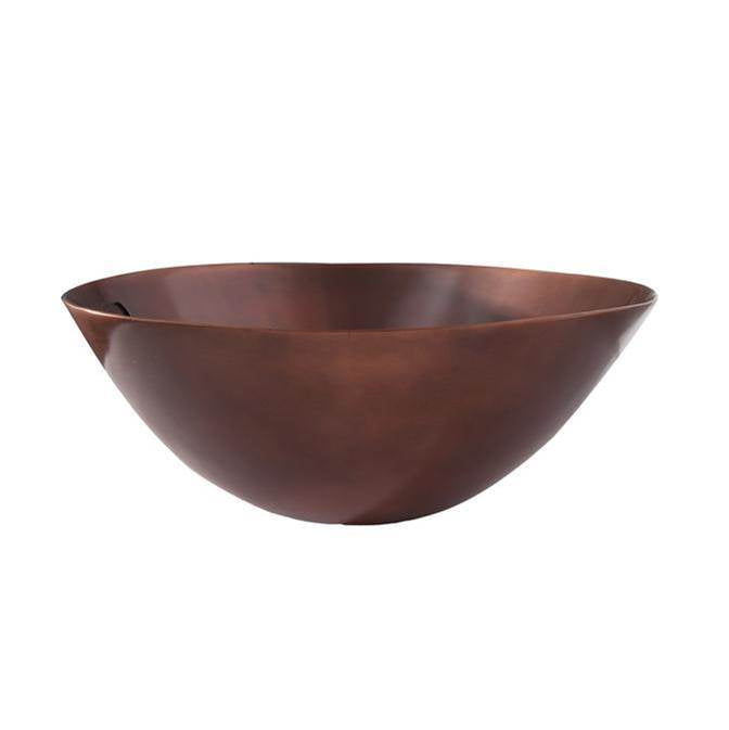 Barclay 7-759SAC Iverson 20 Oval Basin Smooth Double Layer NO Overflow  - Smooth Antique Copper