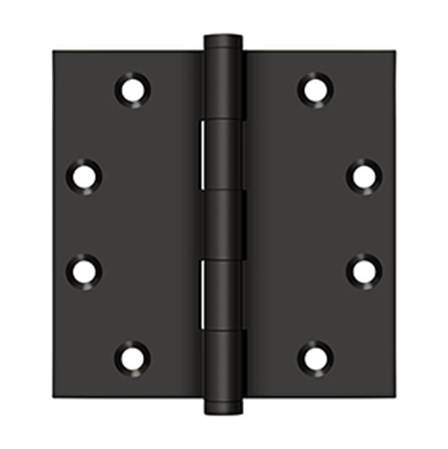 Deltana DSB410B 4 x 4 Square Hinges - Oil-rubbed Bronze