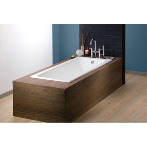 Cheviot 2190-WU-FT Drop In Cast Iron Bathtub - Biscuit Interior with Custom Colour Exterior