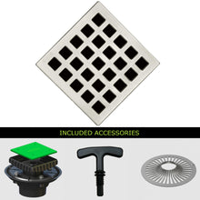 Load image into Gallery viewer, Ebbe E4803-E4022 Unique Grate with ABS Clamp Collar Drain