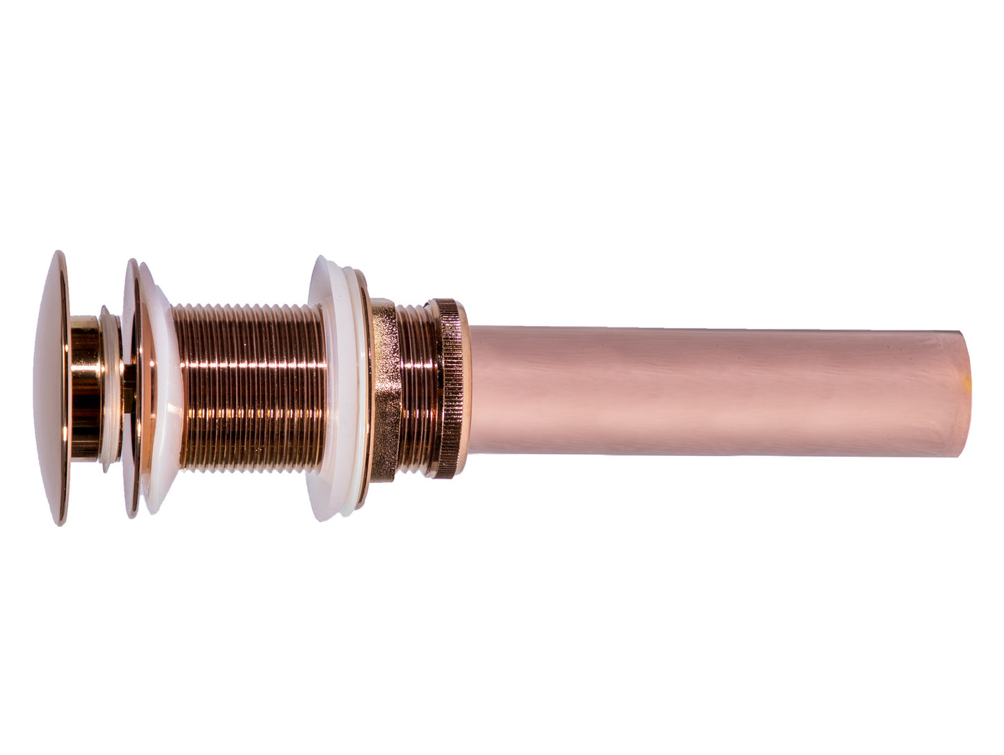 Eden Bath EB_SS050RG Round 15-in Stainless Steel Undermount Sink in Rose Gold with Drain