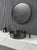 Eden Bath EB_SS001BK Round 15-in Stainless Steel Vessel Sink in Black with Drain
