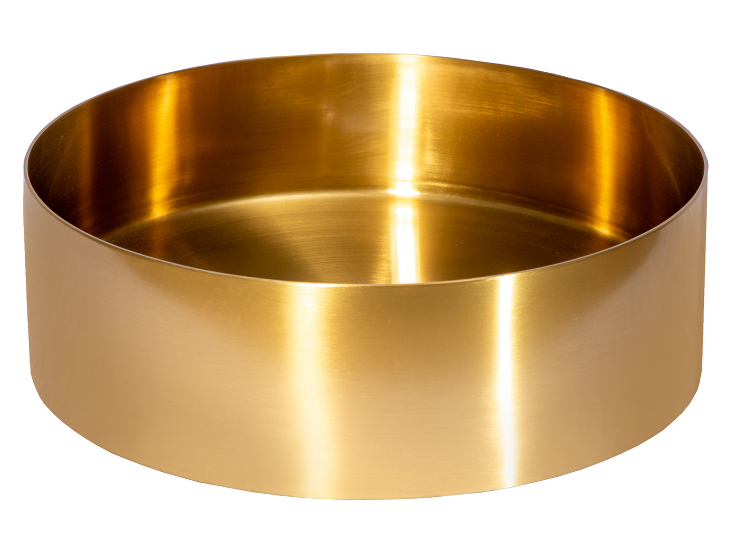 Eden Bath EB_SS001GD Round 15-in Stainless Steel Vessel Sink in Gold with Drain