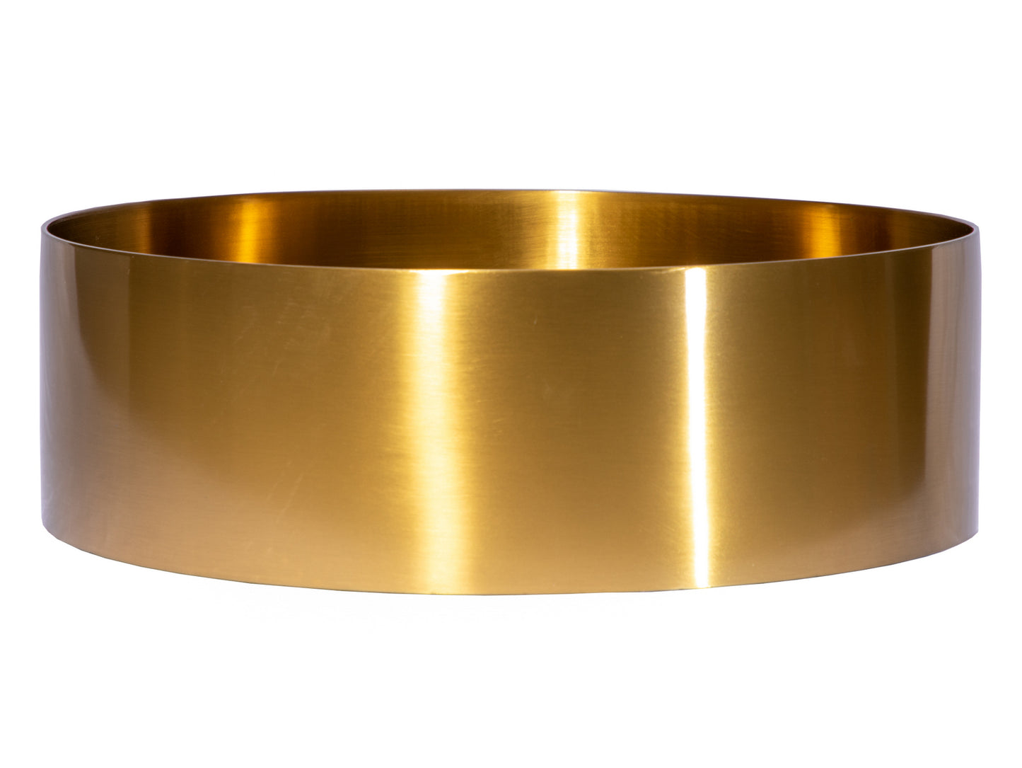 Eden Bath EB_SS001GD Round 15-in Stainless Steel Vessel Sink in Gold with Drain
