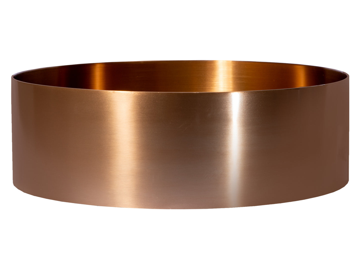 Eden Bath EB_SS001RG Round 15-in Stainless Steel Vessel Sink in Rose Gold with Drain