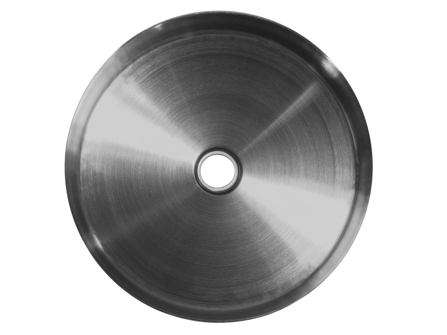 Eden Bath EB_SS001SV Round 15-in Stainless Steel Vessel Sink in Silver with Drain