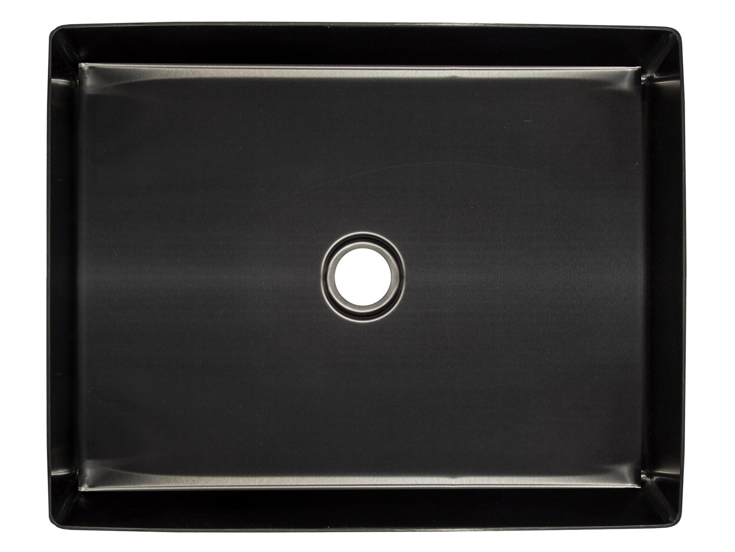 Eden Bath EB_SS002BK Rectangular 18.9 x 14.6-in Stainless Steel Vessel Sink in Black with Drain
