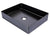 Eden Bath EB_SS002BK Rectangular 18.9 x 14.6-in Stainless Steel Vessel Sink in Black with Drain