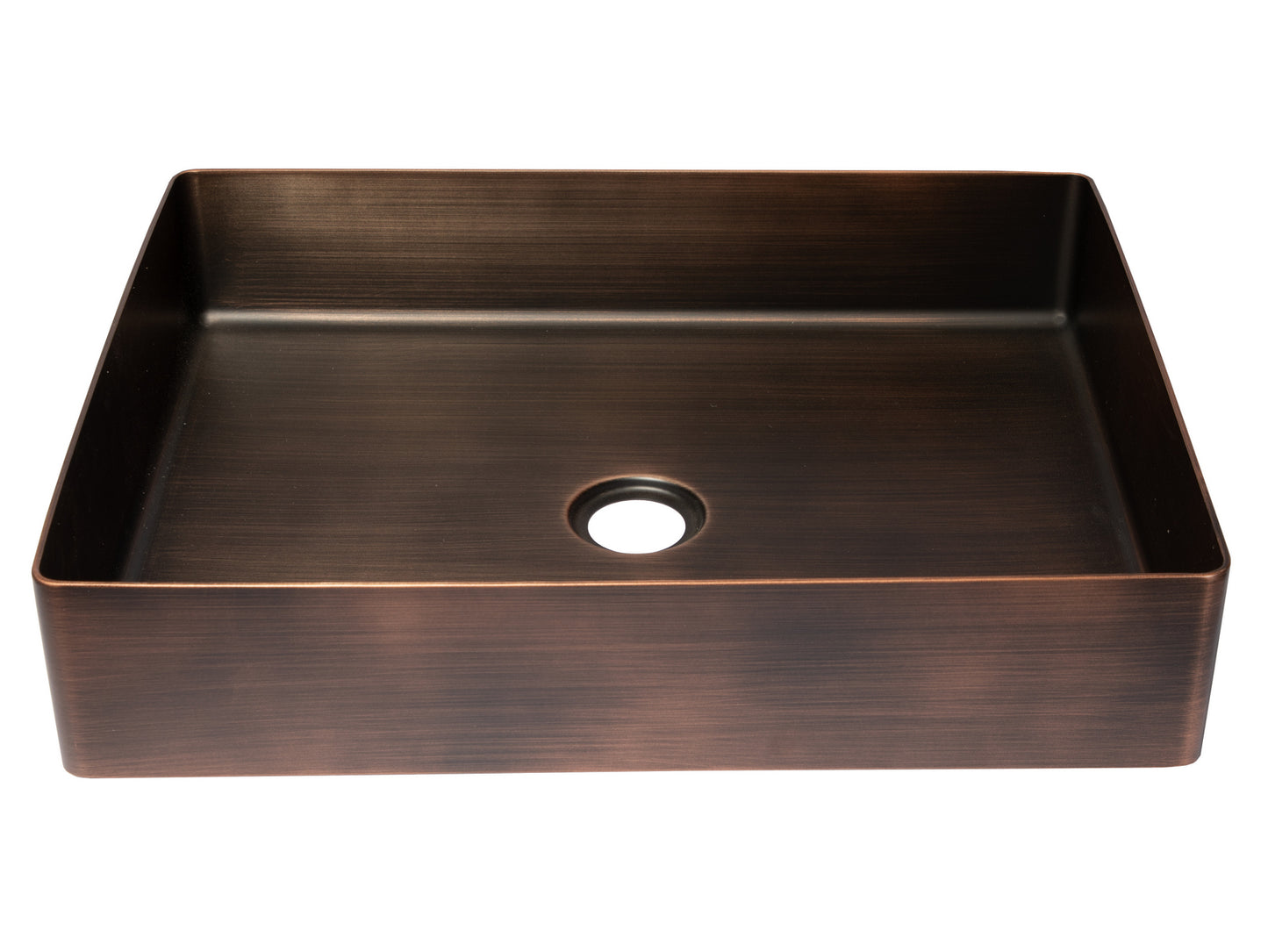 Eden Bath EB_SS002BZ Rectangular 18.9 x 14.6-in Stainless Steel Vessel Sink in Bronze with Drain