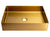 Eden Bath EB_SS002GD Rectangular 18.9 x 14.6-in Stainless Steel Vessel Sink in Gold with Drain