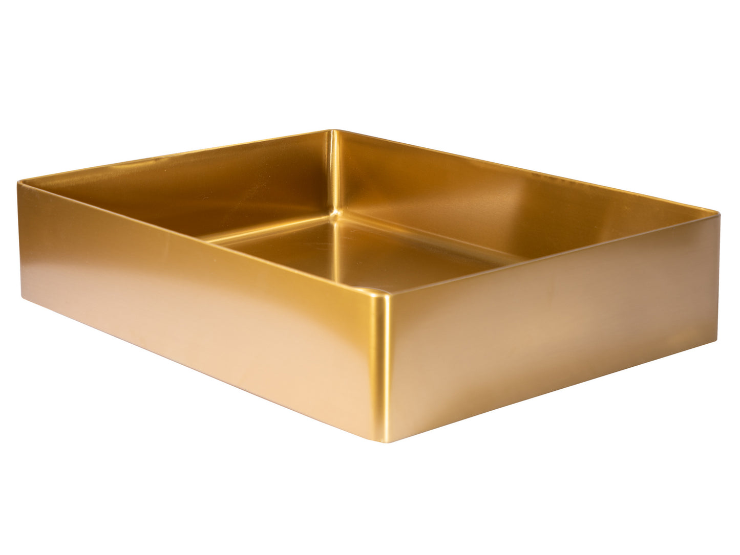 Eden Bath EB_SS002GD Rectangular 18.9 x 14.6-in Stainless Steel Vessel Sink in Gold with Drain