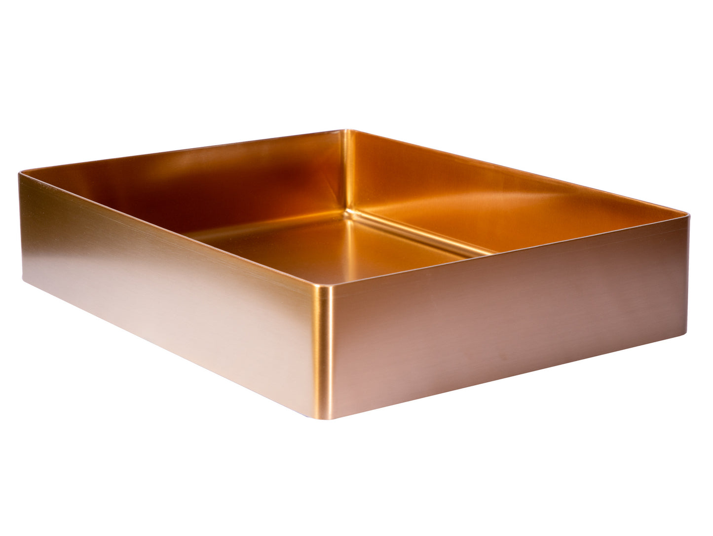 Eden Bath EB_SS002RG Rectangular 18.9 x 14.6-in Stainless Steel Vessel Sink in Rose Gold with Drain