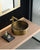 Eden Bath EB_SS003AT Round 15.75-in Stainless Steel Vessel Sink with Rim in Antique with Drain