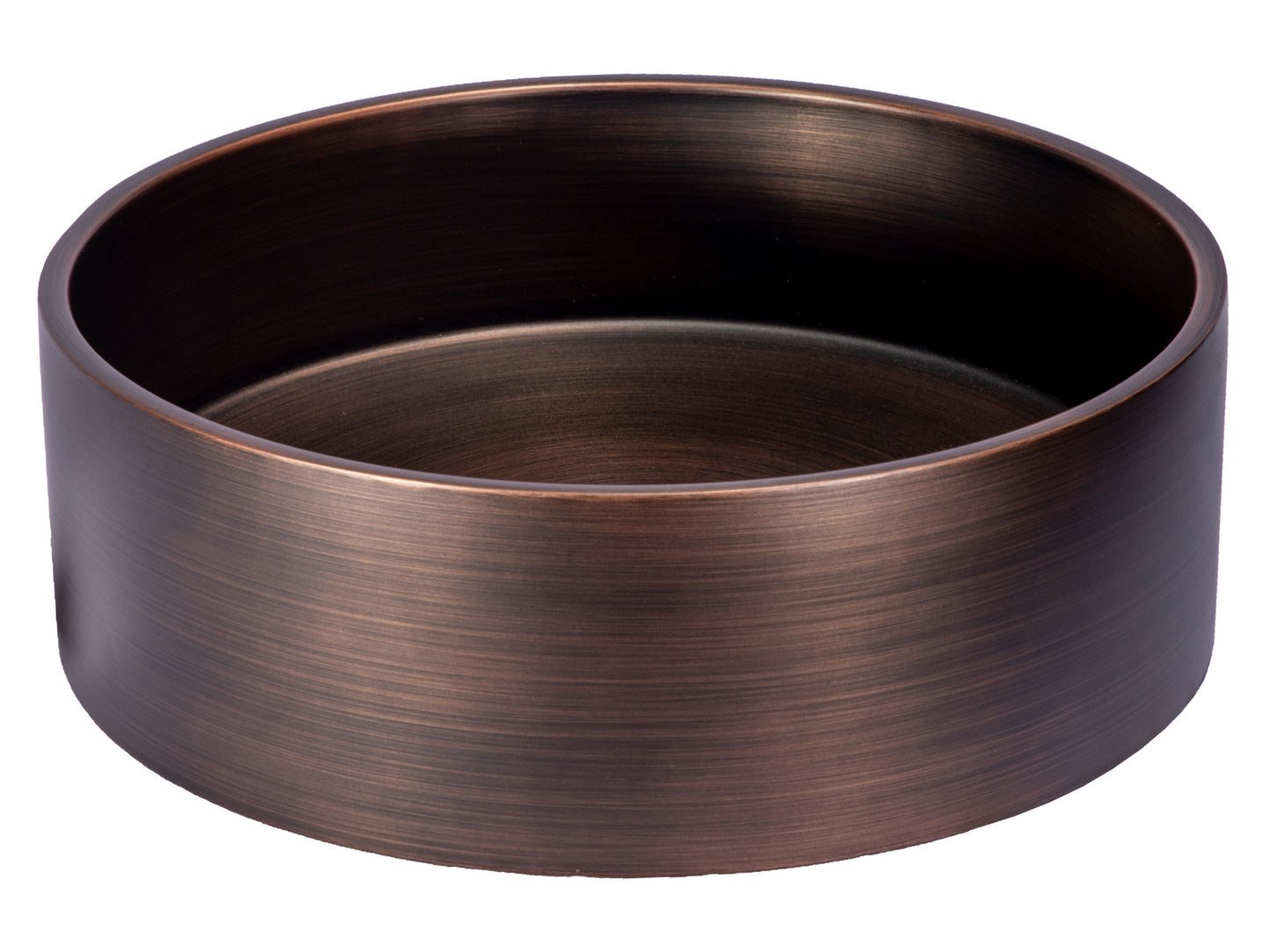 Eden Bath EB_SS003BZ Round 15.75-in Stainless Steel Vessel Sink with Rim in Bronze with Drain