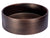 Eden Bath EB_SS003BZ Round 15.75-in Stainless Steel Vessel Sink with Rim in Bronze with Drain