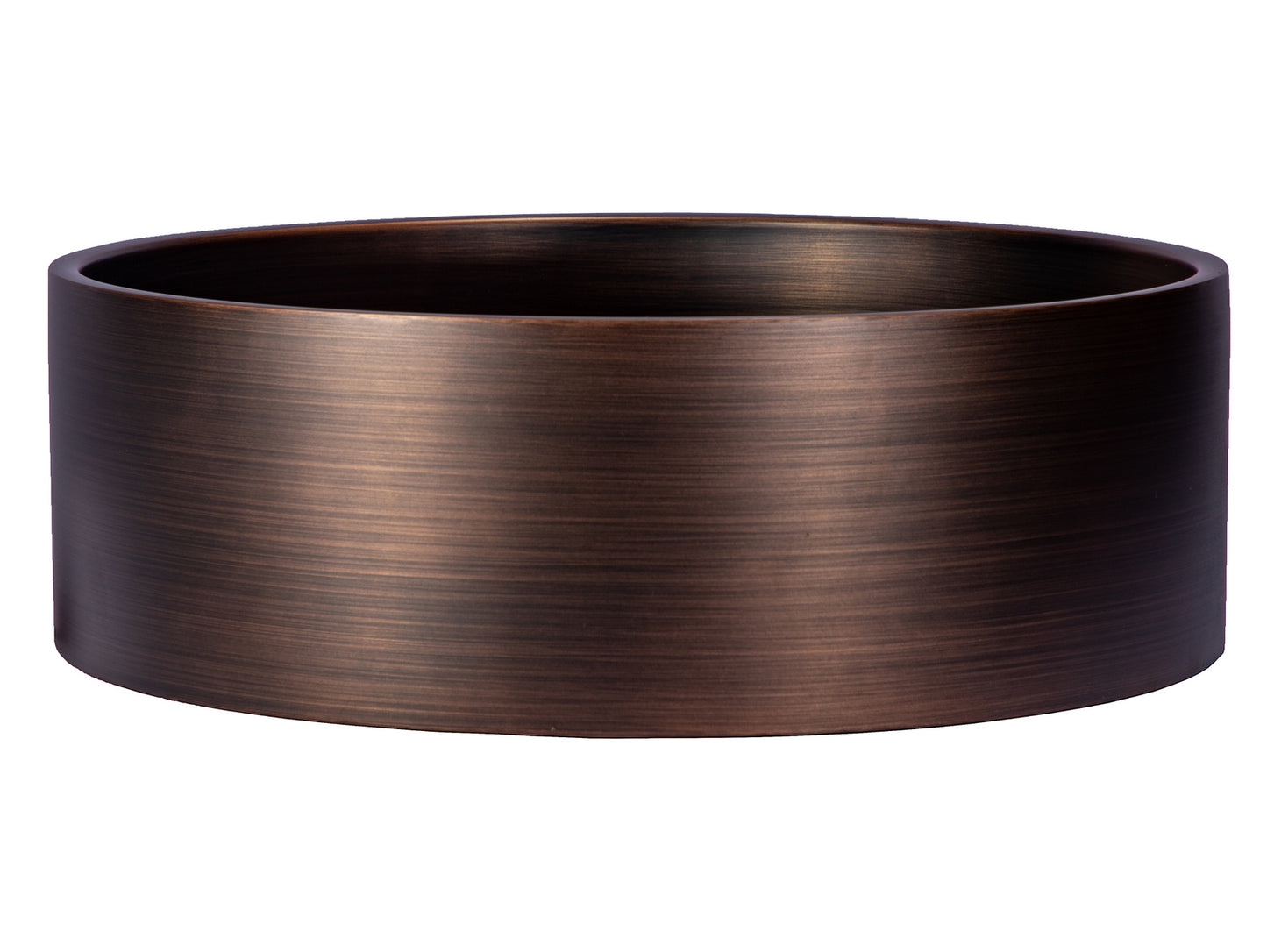 Eden Bath EB_SS003BZ Round 15.75-in Stainless Steel Vessel Sink with Rim in Bronze with Drain